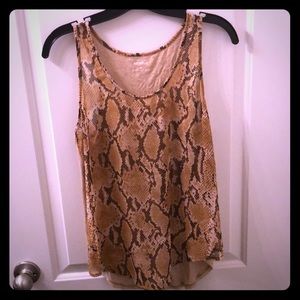 Snakeskin Sleeveless Top
